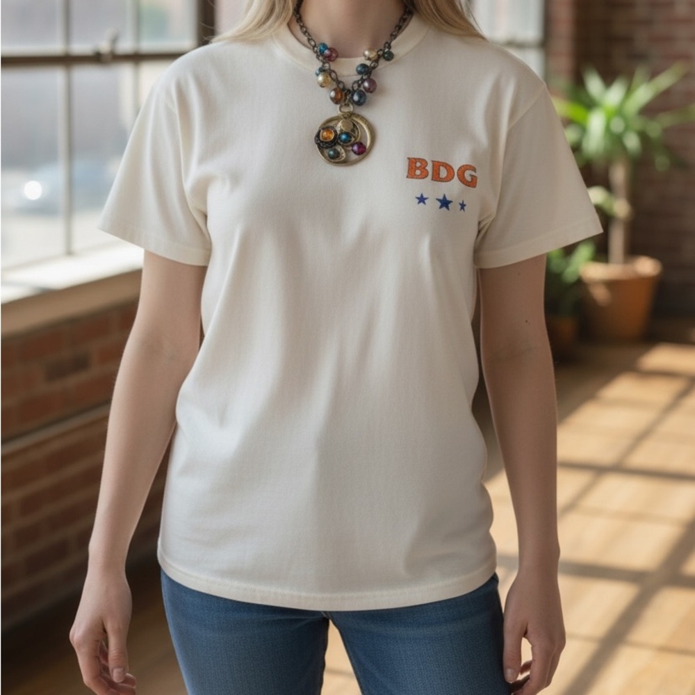 BDG HIGH QUALITY MOTOR OIL T SHIRT SMALL NWOT